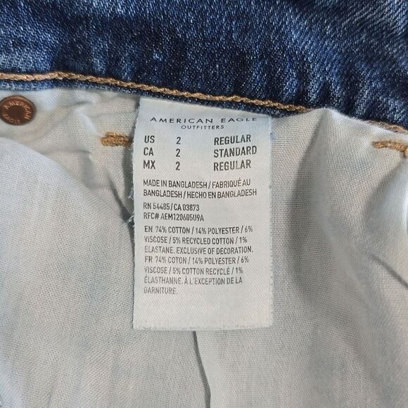 American Eagle Outfitters Mom Jean Denim Jeans - Size 2 - Picture 6 of 12